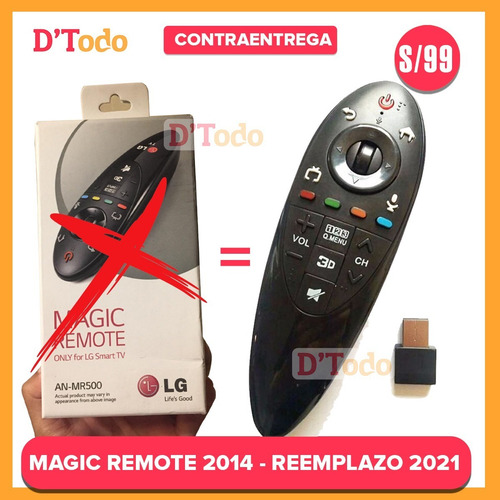 Imagen 3 de 10 de Control Magic Remote LG Anmr500 - Remplazo 2022 Con Puntero