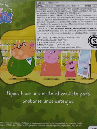 Libros Con Sonidos Peppa Pig El Abecedario Clarín