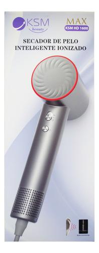 Ksm Beauty Secador De Pelo Inteligente Max Hd 1600 Gris