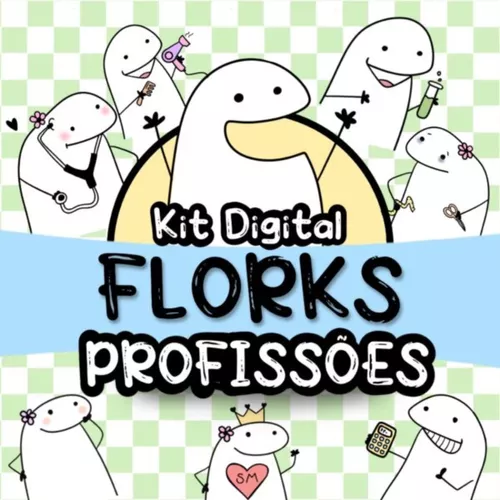 Kit Digital Flork Profissão Memes Sem Fundo Lt4 Arquivos Png