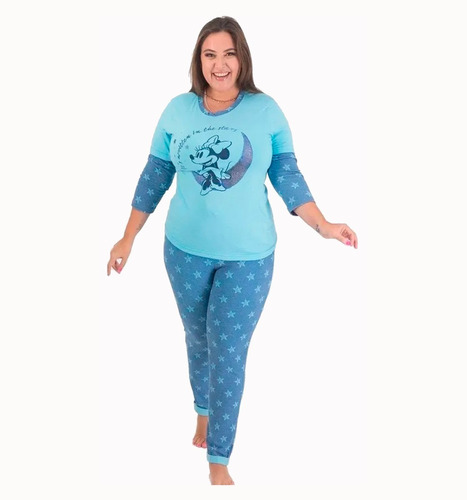 Pijama Mujer Disney Minnie Mouse Blusa + Pantalon 9303