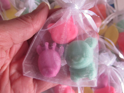 Souvenir X 3 Jabones En Bolsita De Organza