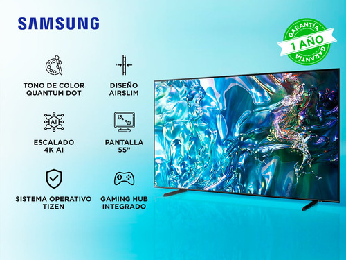 Smart Tv Samsung 55 Pulgadas Qled 4k Tizen Os Diseño Airslim