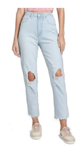 Jeans Pantalon Mezclilla Mom Mujer Talla Extra 18 / Xxl 