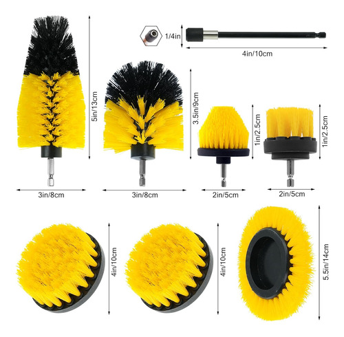 Juego De 8 Accesorios Para Brochas De Taladro, Kit De Brocha