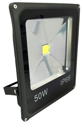 Refletor LED Gaya 9517 50W com luz branco-frio e carcaça preto 110V/220V