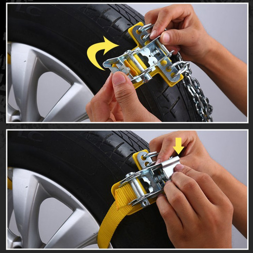 165-195mm Cadena de Neum/áticos Antideslizante Manganeso Cadenas de Neum/áticos de Acero Cadena de Neum/áticos de Nieve Barro Seguridad de Autom/óvil con Clip para SUV de Camiones de Autom/óviles