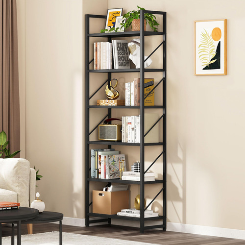 Yitahome Estantería Alta Moderna Para Libros De 6 Niveles Color
