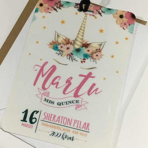 Invitación Vip 15 Años Tarjeta Credenciales Pase X 10