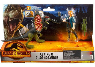 Jurassic World Mini Action Dino DILOPHOSAURUS Spitter Dinosaur Mattel New 