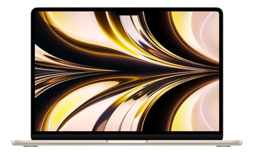 Imagen 1 de 4 de MacBook Air M2 2022 starlight 13.6", Apple M2 8GB de RAM 256GB SSD, Apple M2 10-Core GPU 2560x1664px macOS