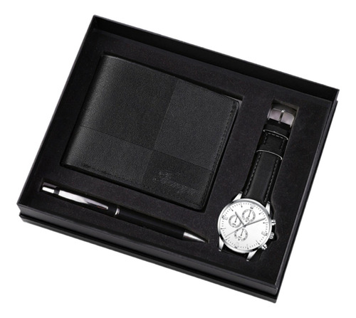 2 Juego De Regalo Para Hombre, Elegante Organizador, Negro