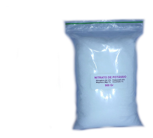 Nitrato De Potássio Solução Nutritiva Fertirrigação 900gr