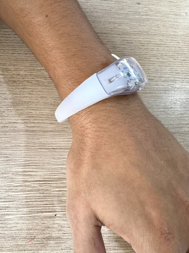 120 Unid. Pulseiras Led Personalizada Ativa Com Musica