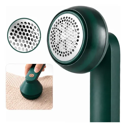 Removedor De Fiapos Elétrico Recarregável Para Roupas Verde 127/220v