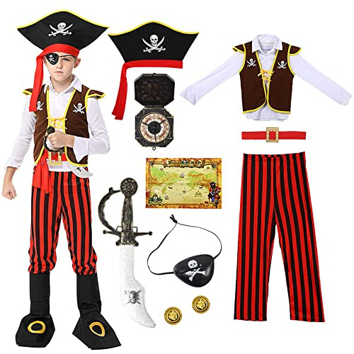 Twister.ck Disfraz De Pirata De Halloween Para Niños T