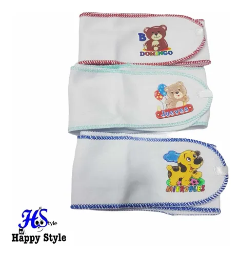 Como Hacer Fajeros Para Bebes Recien Nacidos 3 Fajeros Para Bebé En Algodón ( Hstyle) | Cuotas sin interés