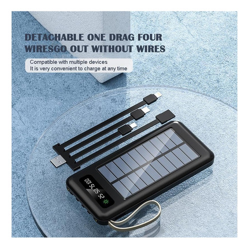 Batería Externa Solar Portable Power Bank 20.000ma