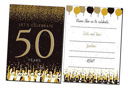 Invitaciones A Fiestas De Cumpleaños Número 50| 50 Años | Fe
