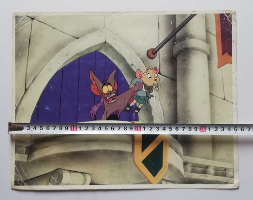 Lobby Card The Great Mouse Detective Disney Policias Ratones (Usado)