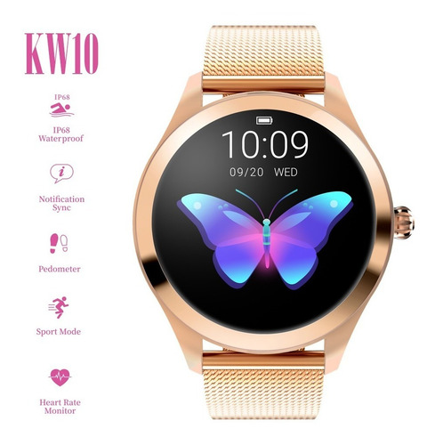 Imagen 9 de 10 de Reloj Inteligente Kingwear Kw10 Mujeres Ip68