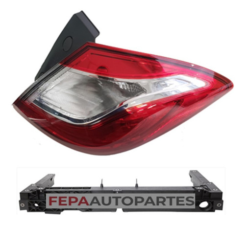 Mica Faro Giro Trasero Chevrolet Cruze 16/18 5 Ptas Exterior