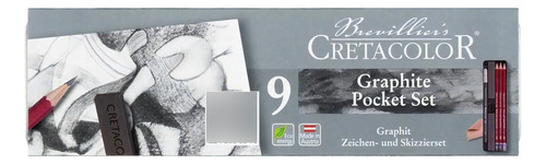 Conjunto Graphite Pocket 9 Itens Cretacolor