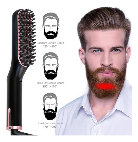 Pente De Cabelo Liso Multifuncional De Aquecimento Rápido
