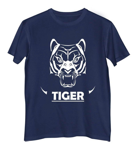 Remera Niño Color Tiger Angry Tigre Rugiendo Vector