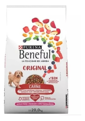 Croqueta Alimento Perro Beneful Carne 20kg Original