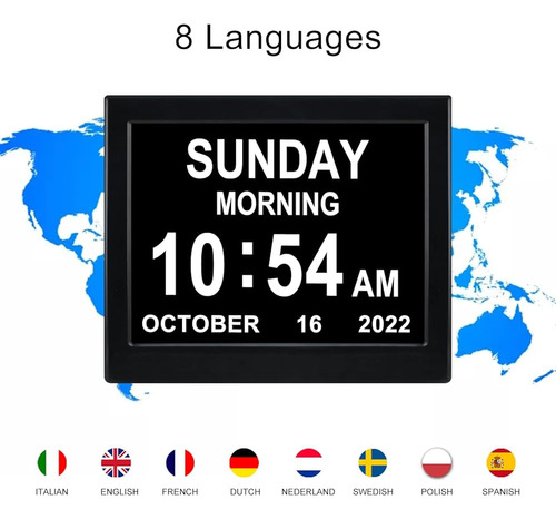 Kastiss Digital Calendar Day Clock - Reloj Digital De Visión