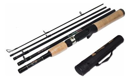 Vara Pesca Carretilha 5 Partes Carbono Cvc5 Maruri 1,68m 17l