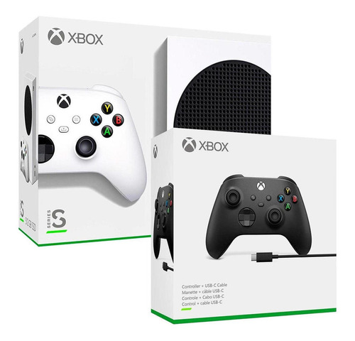 Consola Xbox Series S + Mando Negro Con Cable