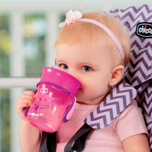 Vaso Chicco Perfect Cup Membrana Removible 360° 200 Ml 12m+ Rosa Perfect Cup