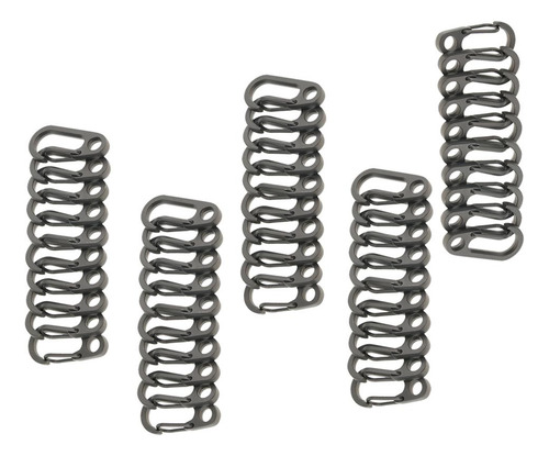 50pcs Spring Clip Gancho Mosquetones Herramienta De Camping