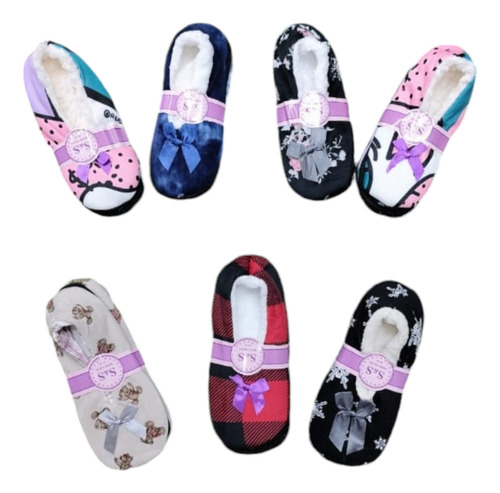 Pantuflas Para Dama (3 Unidades).