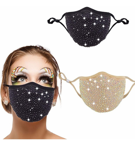 Los Diseñadores De Máscaras De Brillo 3pcs Usan Aretes Ajust