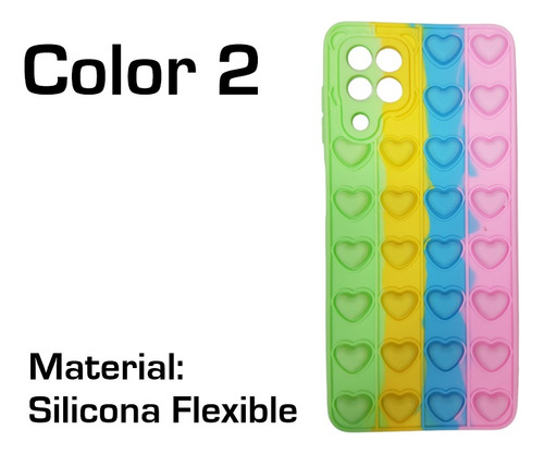 Funda Pop It Antiestres Para Samsung A22 X2 Unidades Oferta Varios Pop It