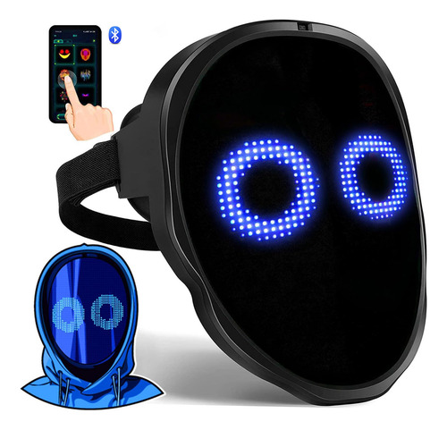 Máscara Led Transformadora Facial Controlada Por Aplicación
