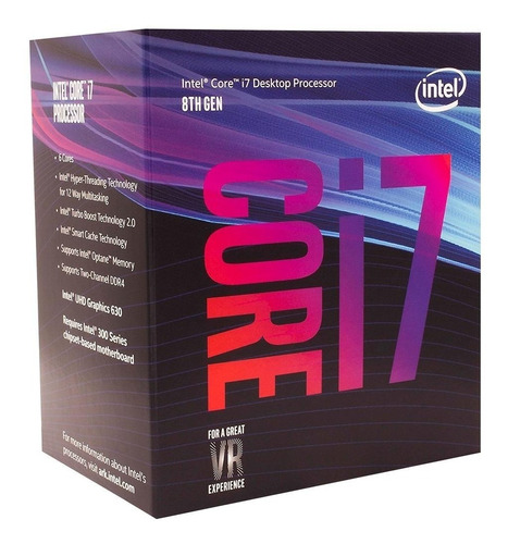 Processador Intel Core I7 8700 4,6ghz Lga 1151 8ª Geração 