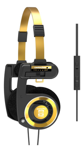 Auriculares Supraaurales Koss Porta Pro - Negros Y Dorados
