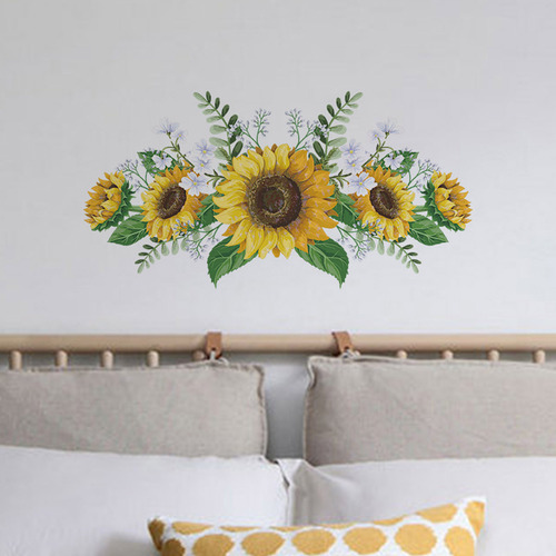 Pegatinas De Pared Para Pintar Girasoles, Dormitorio, Sala D