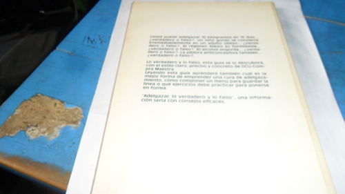 Libro Adelgazar. Lo Verdadero Y Lo Falso. (Usado)