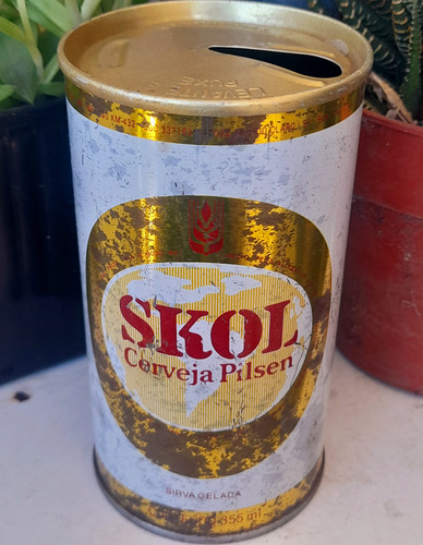 Antigua Lata Chapa Original Cerveza Skol (Usado)
