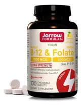 Comprar Jarrow Methyl B12 1000mcg Folato 400mcg 100 Tabs Sabor Limão