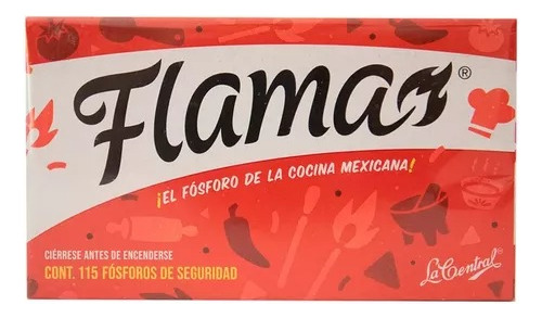 Paquete 5 Cajas De Fosforos Flama 115 Cerillos