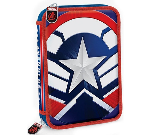 Canopla Cartuchera Avengers Dos Pisos Con Squishy Multiscope