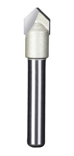 Imagem 1 de 8 de Fresa Gravadora V-bit 90 Graus Haste 6mm Corte 5/16 ( 8mm )