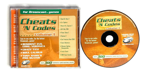 Gameshark Cheats Codes + Pal Y Ntsc-j Enabler Sega Dreamcast (Usado)