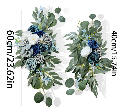 2x Arco De Flores Para Bodas Flores De Seda Para Decoración